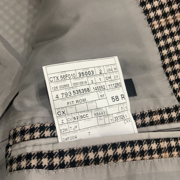 Ermenegildo Zegna Su Misura Cashmere Blazer Suit Jacket Size EU58R US 46(XXL) - Picture 7 of 12